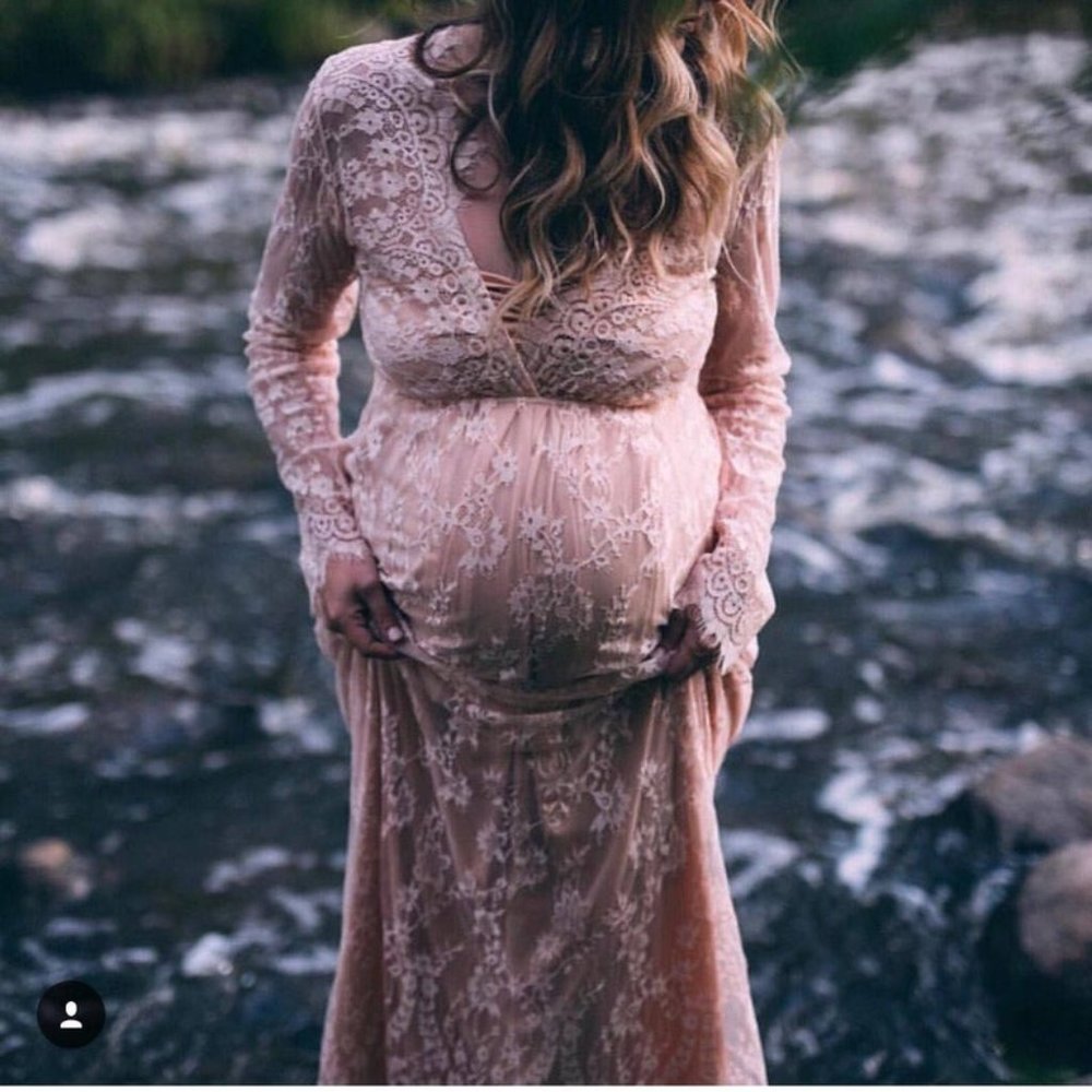 Lace Gown with seperate lining